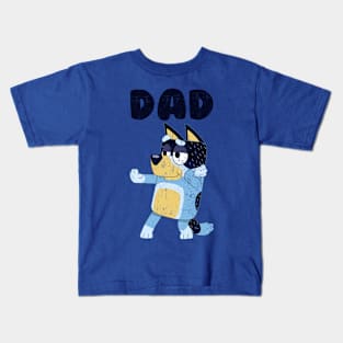 VINTAGE - NEW BLUEY DAD Kids T-Shirt